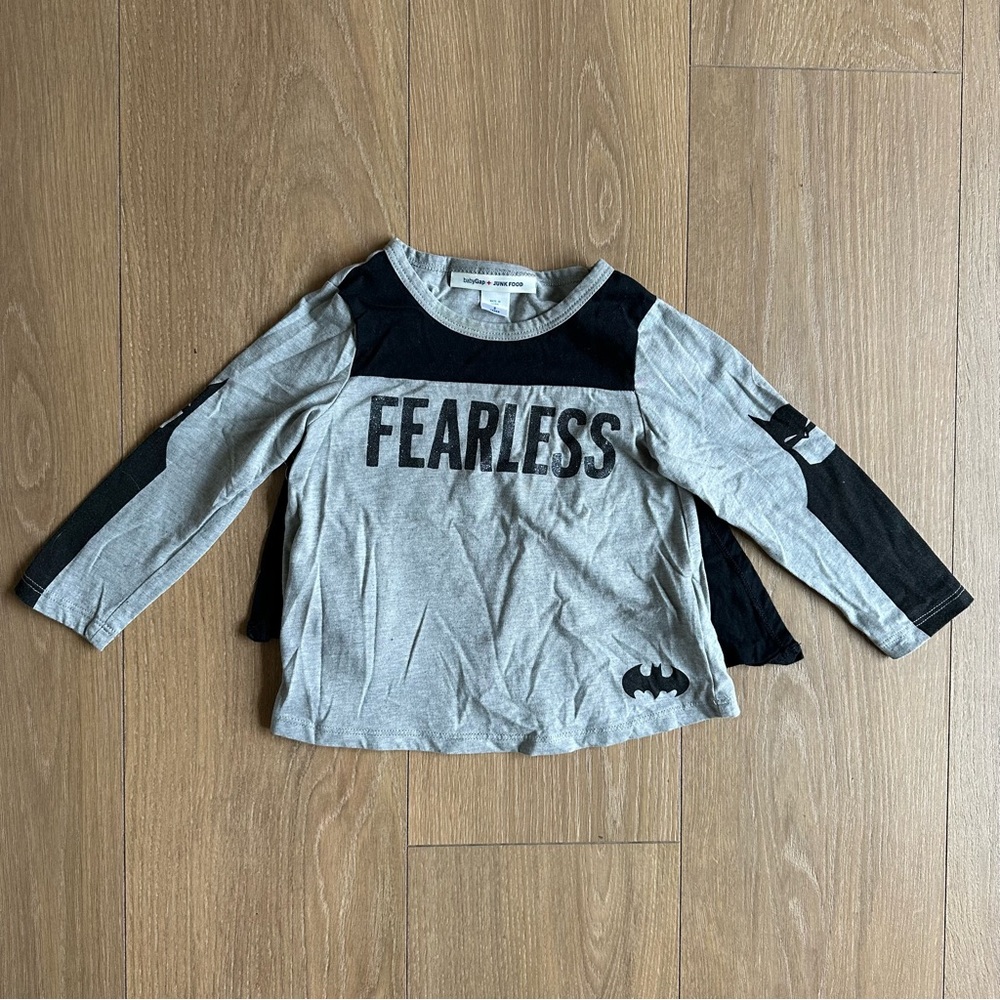 GAP Batman Fearless Long Sleeve Tee with Cape